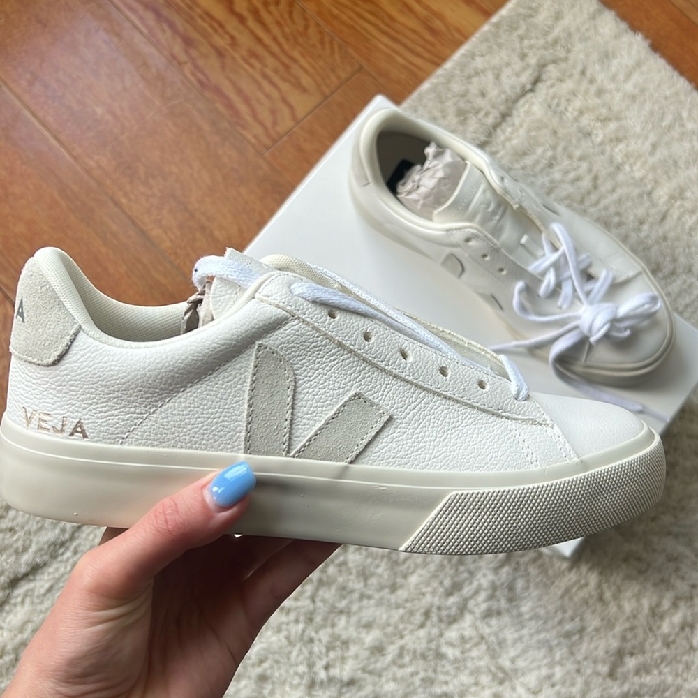 Veja Campo Sneakers | Leather + Natural Suede | Never worn